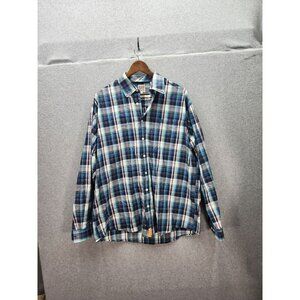 Cinch Mens Long Sleeve Plaid Shirt Size L